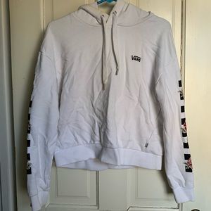 Cropped White Vans Hoodie